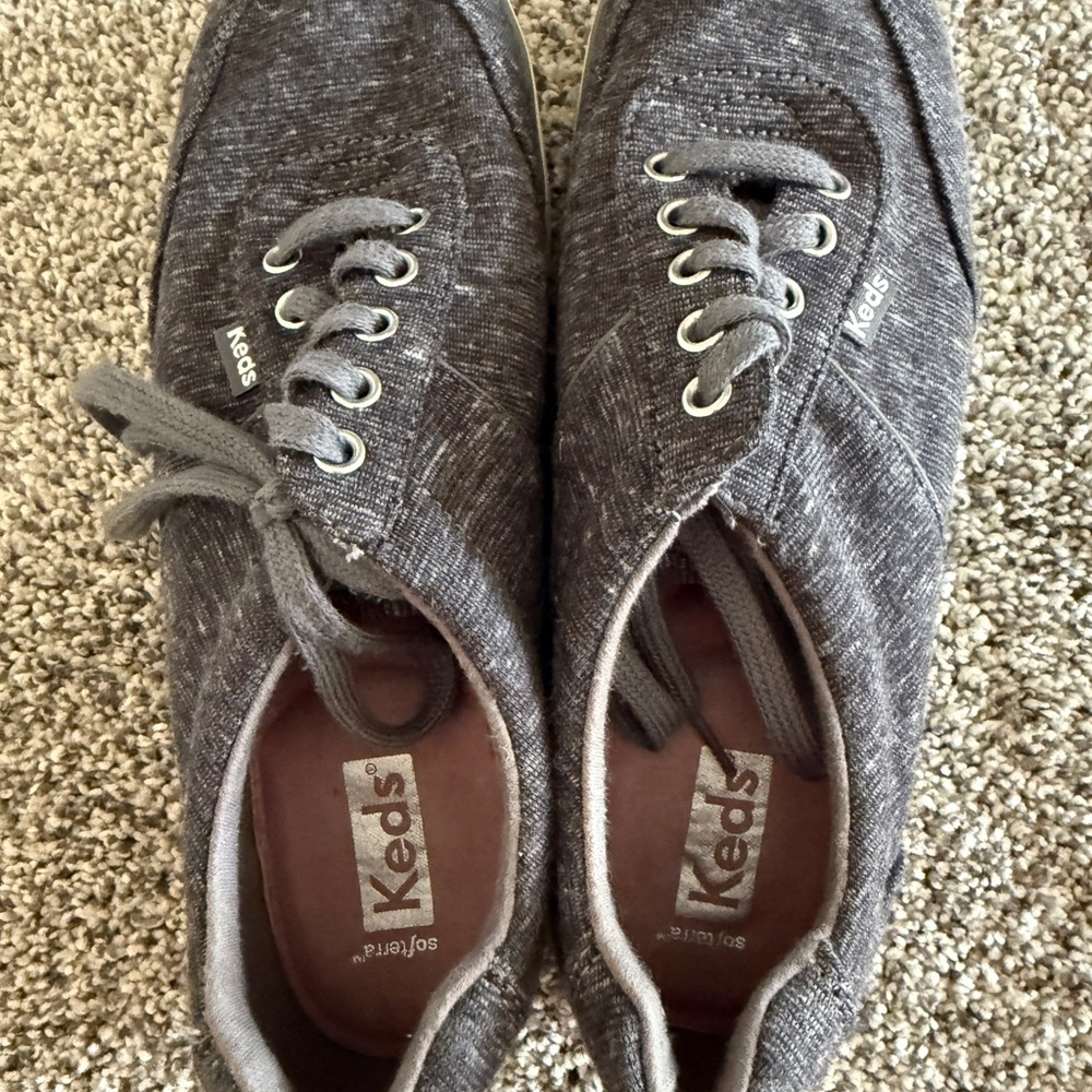Keds Charcoal Textured Sneakers